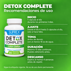 Detox Complete SUPREX: guía de uso gradual, agua, duración máxima y descanso entre ciclos